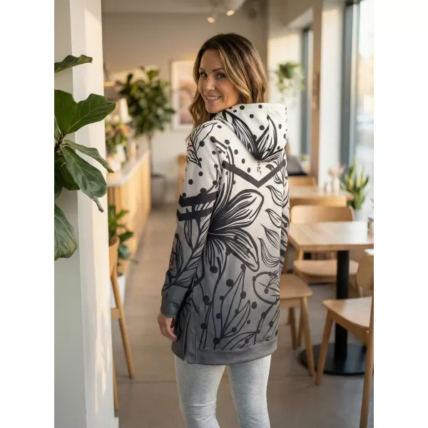  Hochwertiges Funktions-Sweatshirt für Damen ALTISPORT VOJ/ALW045MI03 SCHWARZ UND WEIß 