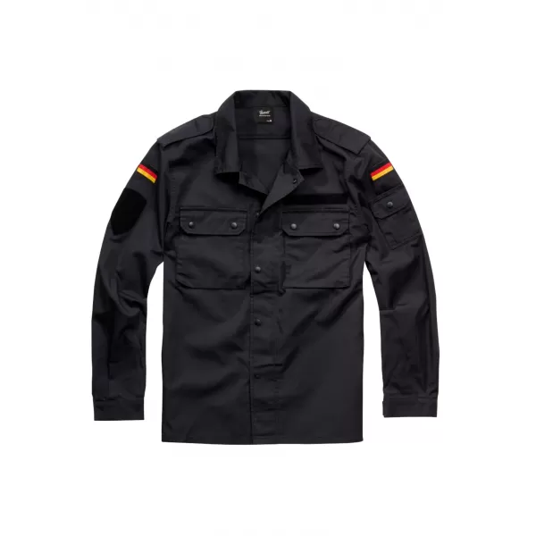  Hemd BRANDIT BW FELDBLUSE BD4221 SCHWARZ 