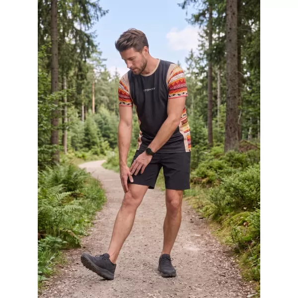  Funktionelles Premium-T-Shirt für Herren ALTISPORT VOJ/ALM043TR01 SCHWARZ BRAUN 