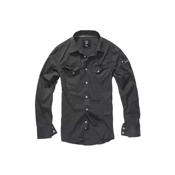  Hemd BRANDIT SLIM WORKER BD4005 SCHWARZ 