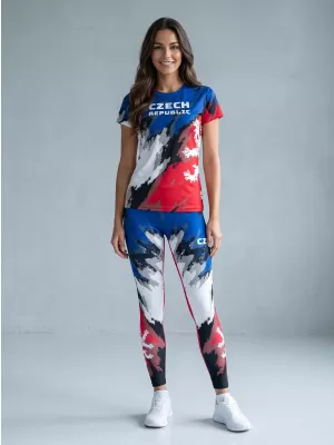 Lange Premium-Funktionsleggings für Damen ALTISPORT VOJ/ALW036LEG01 STREIFEN