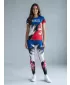 Lange Premium-Funktionsleggings für Damen ALTISPORT VOJ/ALW036LEG01 STREIFEN