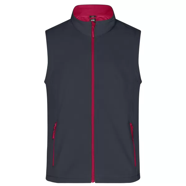  Herren-Softshellweste ALTISPORT NoPrint NP/ALM8211NJ EISENGRAU/ROT 