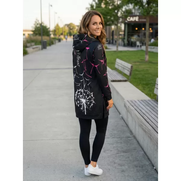  Hochwertiges Funktions-Sweatshirt für Damen ALTISPORT VOJ/ALW035MI03 SCHWARZ/ROSA 