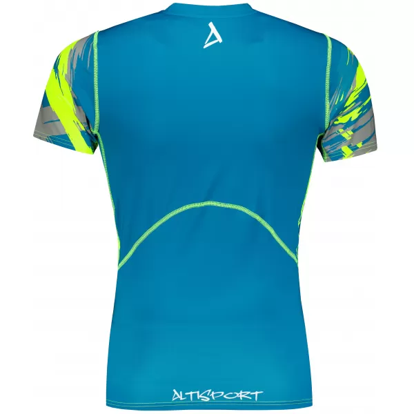  Hochwertiges Funktions-Kompressions-T-Shirt mit kurzen Ärmeln für Herren ALTISPORT VOJ/ALM039TR04 KEROSIN 
