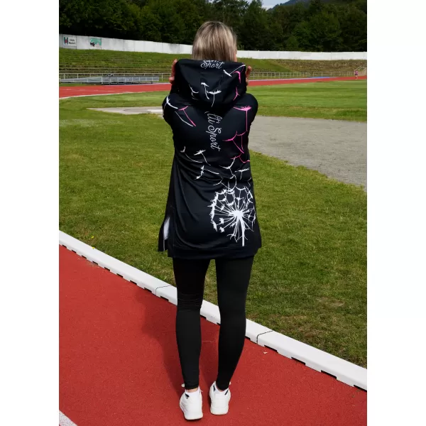  Hochwertiges Funktions-Sweatshirt für Damen ALTISPORT VOJ/ALW035MI03 SCHWARZ/ROSA 