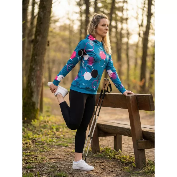  Hochwertiges Funktions-Sweatshirt für Damen ALTISPORT VOJ/ALW037MI01 KEROSIN/ROSA 