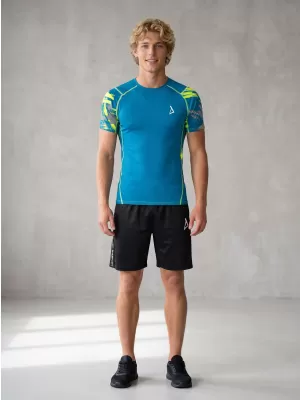 Hochwertiges Funktions-Kompressions-T-Shirt mit kurzen Ärmeln für Herren ALTISPORT VOJ/ALM039TR04 KEROSIN