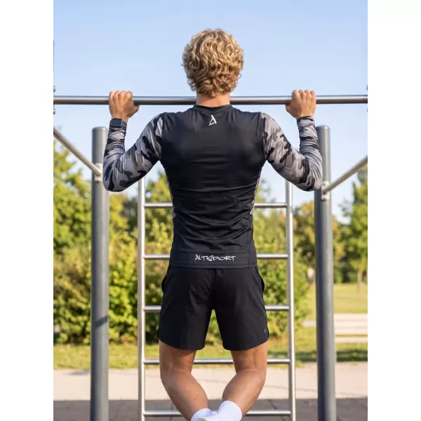  Funktionelle Kompression von Männern t -Shirt Premium ALTISPORT VOJ/ALM038TR03 GRAU 