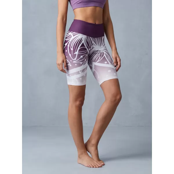  Hochwertige Damen-Funktionsleggings oberhalb des Knies ALTISPORT VOJ/ALW045LEG02 LILA/WEIß 