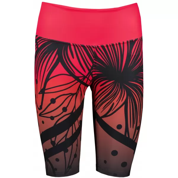  Hochwertige Damen-Funktionsleggings oberhalb des Knies ALTISPORT VOJ/ALW045LEG02 ROT UND SCHWARZ 