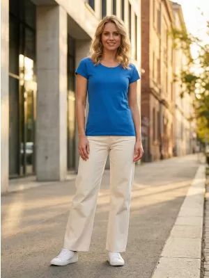Damen-T-Shirt ALTISPORT NoPrint NP/ALW221 AZURBLAU