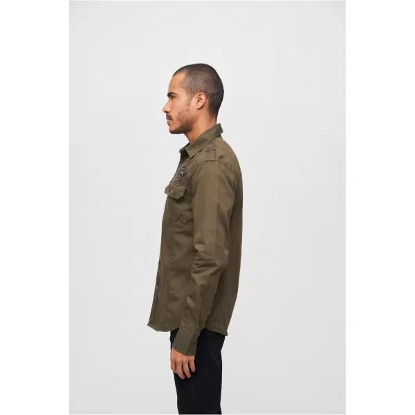  Hemd BRANDIT LUIS VINTAGE BD4023 OLIVE 