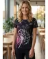 Hochwertiges Funktions-T-Shirt für Damen ALTISPORT VOJ/ALW035TR01 SCHWARZ/TÜRKIS