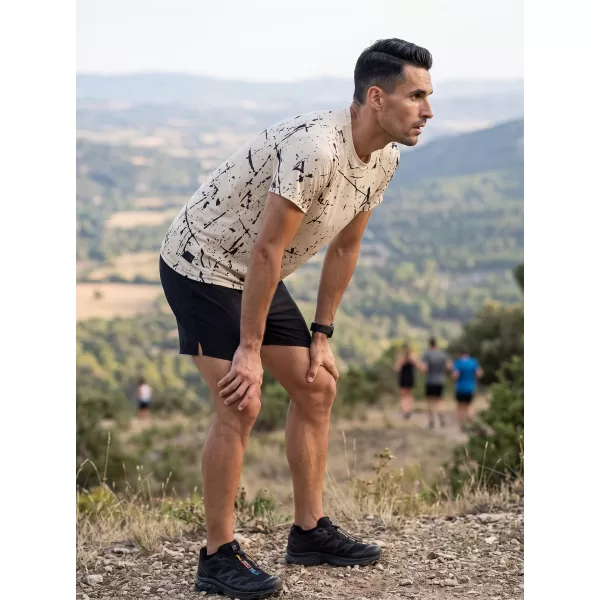  Funktionelles Premium-T-Shirt für Herren ALTISPORT VOJ/ALM034TR01 BRAUN 