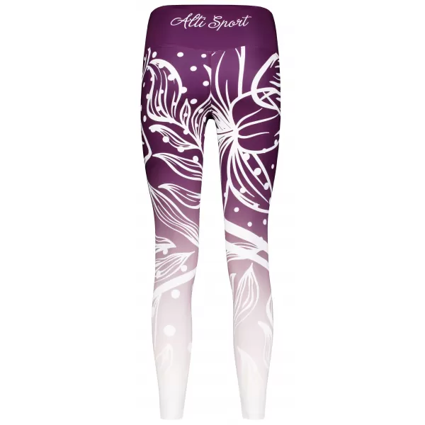  Lange Premium-Funktionsleggings für Damen ALTISPORT VOJ/ALW045LEG01 LILA/WEIß 