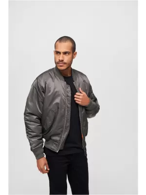 Jacke BRANDIT MA1 BD3149 HOLZKOHLE