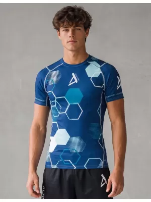 Hochwertiges Funktions-Kompressions-T-Shirt mit kurzen Ärmeln für Herren ALTISPORT VOJ/ALM037TR04 NAVY BLAU