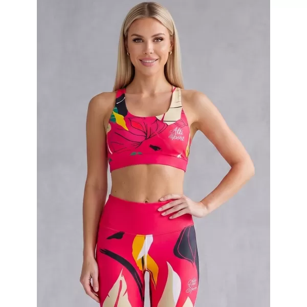  Premium-Sport-BH für Damen ALTISPORT VOJ/ALW042POD01 ROSA 