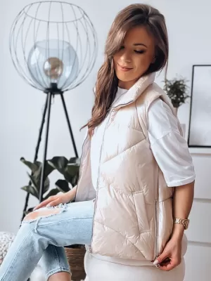 Damen DSTREET HOLO Weste TY3476 BEIGE Dstreet1