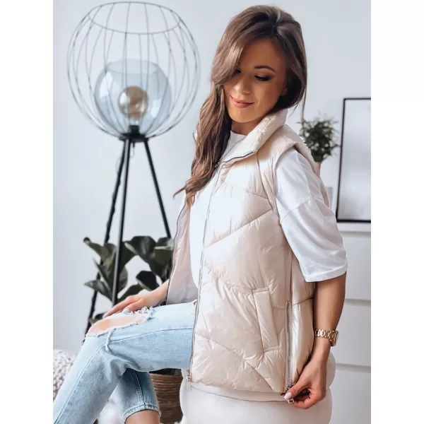  Damen DSTREET HOLO Weste TY3476 BEIGE Dstreet1 