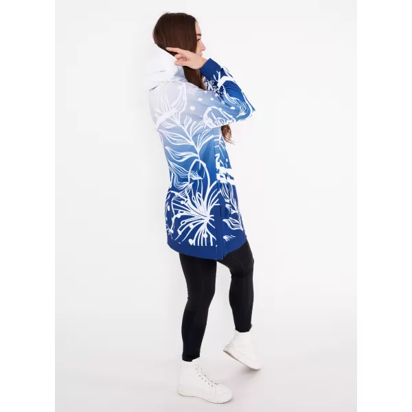  Hochwertiges Funktions-Sweatshirt für Damen ALTISPORT VOJ/ALW045MI03 MARINEBLAU/WEIß 