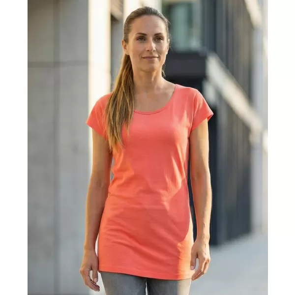  Langes T-Shirt für Damen ALTISPORT NoPrint NP/ALW321 KORALLE 