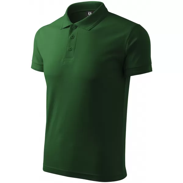  Herren-T-Shirt mit Kragen ALTISPORT NoPrint NP/ALM302 FLASCHENGRÜN 