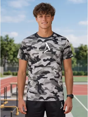 Funktionelles Premium-T-Shirt für Herren ALTISPORT VOJ/ALM038TR01 GRAU