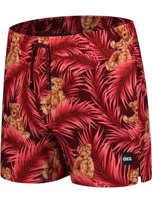 Badeshorts für Herren NORDBLANC RAINFOREST NBSPM8019 ROT