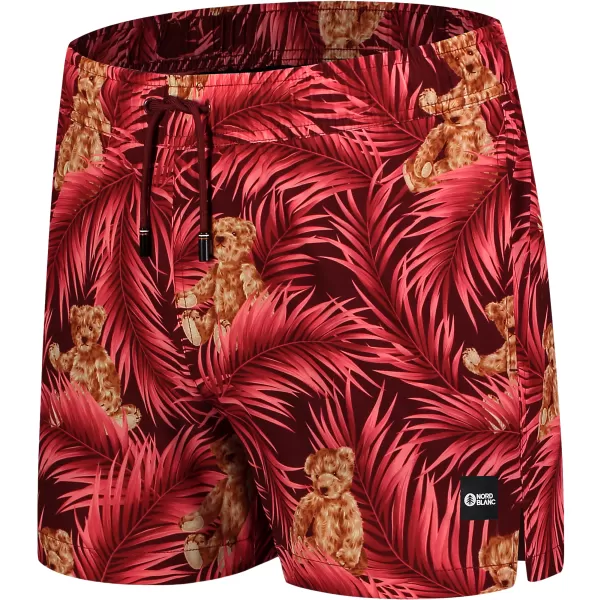  Badeshorts für Herren NORDBLANC RAINFOREST NBSPM8019 ROT 