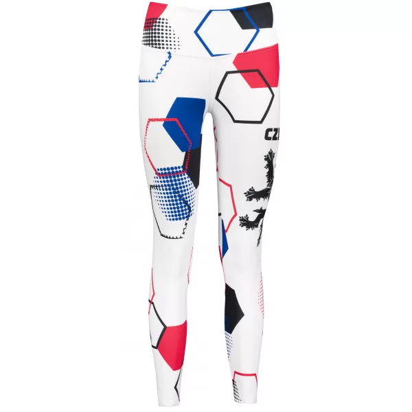  Lange Premium-Funktionsleggings für Damen ALTISPORT VOJ/ALW036LEG01 HEXA WEIß 