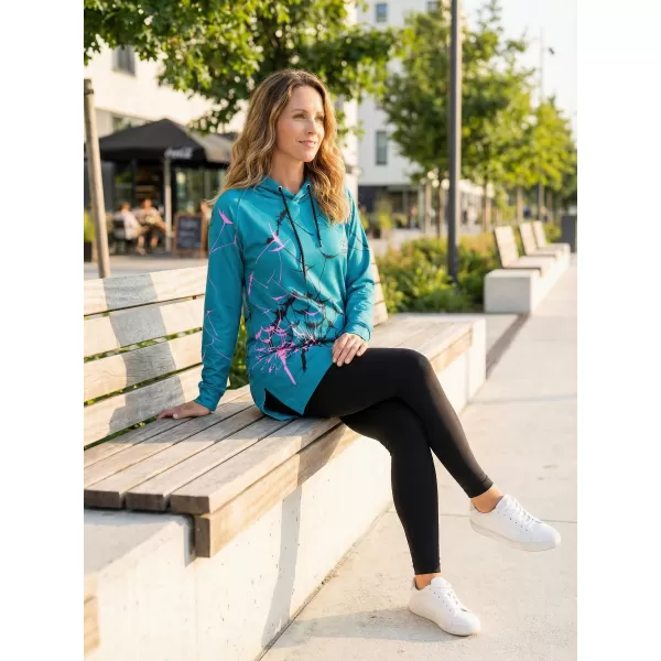 Hochwertiges Funktions-Sweatshirt für Damen ALTISPORT VOJ/ALW035MI03 SMARAGD 