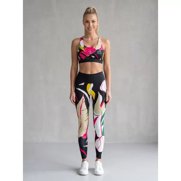  Premium-Sport-BH für Damen ALTISPORT VOJ/ALW042POD01 SCHWARZ 