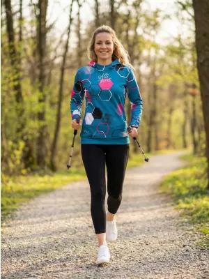 Hochwertiges Funktions-Sweatshirt für Damen ALTISPORT VOJ/ALW037MI01 KEROSIN/ROSA