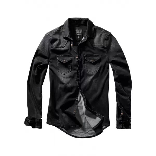 Hemd BRANDIT RILEY DENIM BD4020 SCHWARZ 