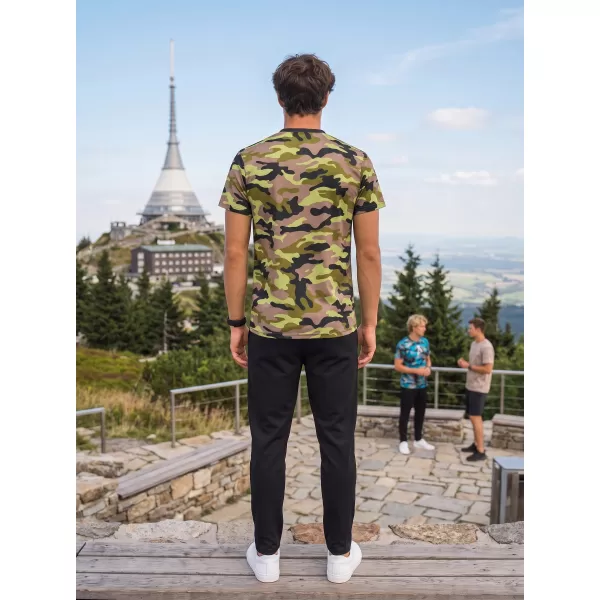  Funktionelles Premium-T-Shirt für Herren ALTISPORT VOJ/ALM038TR01 SCHWARZ UND GRÜN 