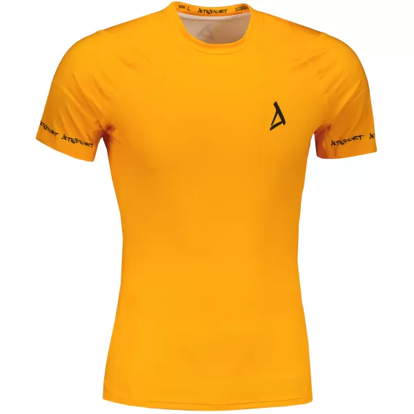  Hochwertiges Funktions-Kompressions-T-Shirt mit kurzen Ärmeln für Herren ALTISPORT VOJ/ALM000TR04 ORANGE 