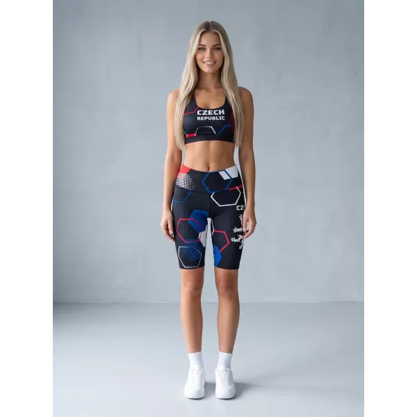  Hochwertige Damen-Funktionsleggings oberhalb des Knies ALTISPORT VOJ/ALW036LEG02 HEXA SCHWARZ 
