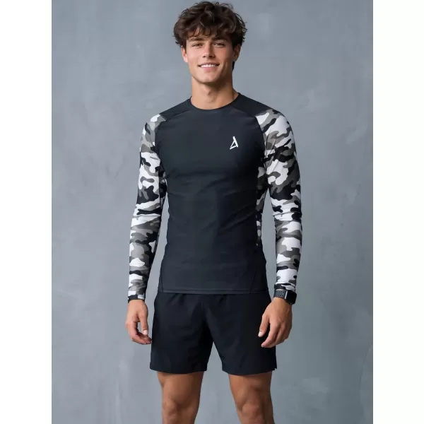  Funktionelle Kompression von Männern t -Shirt Premium ALTISPORT VOJ/ALM038TR03 SCHWARZ UND WEIß 
