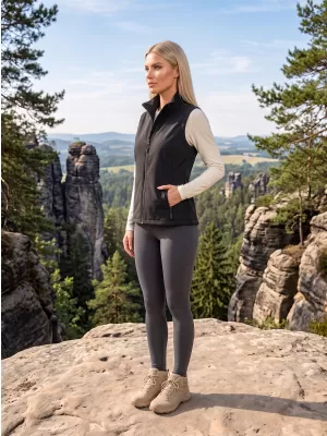 Softshellweste für Damen ALTISPORT NoPrint NP/ALW7211NJ SCHWARZ SCHWARZ