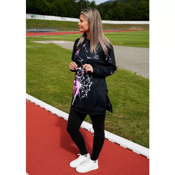  Hochwertiges Funktions-Sweatshirt für Damen ALTISPORT VOJ/ALW035MI03 SCHWARZ/ROSA 