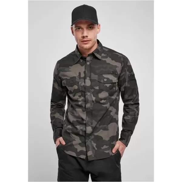  Hemd BRANDIT SLIM WORKER BD4005 DARKCAMO 