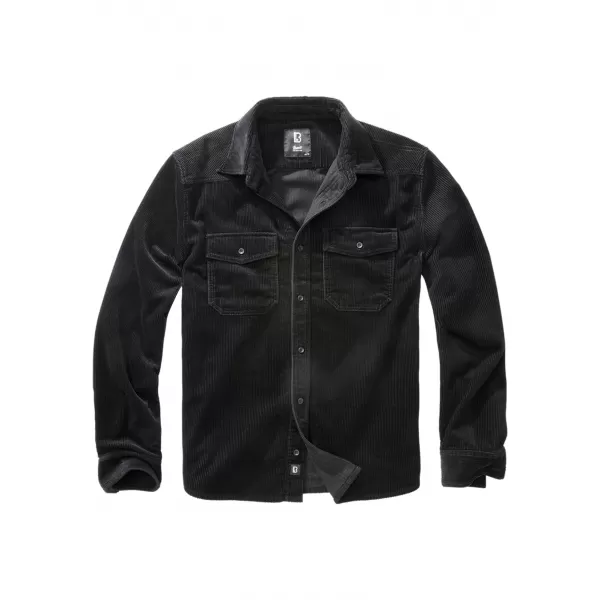  Hemd BRANDIT CORDUROY CLASSIC BD4035 SCHWARZ 