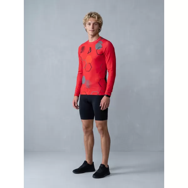  Hochwertiges funktionelles Kompressions-T-Shirt für Herren ALTISPORT VOJ/ALM037TR03 ROT 