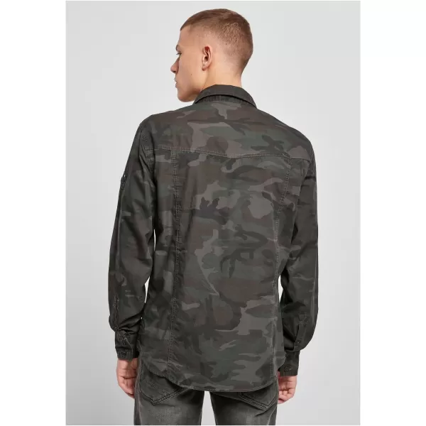  Hemd BRANDIT SLIM WORKER BD4005 OLIVE CAMO 
