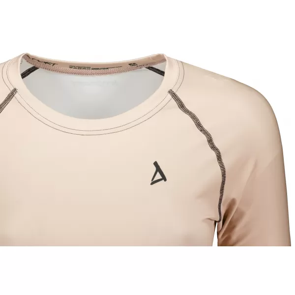  Hochwertiges Funktions-Crop-Top mit langen Ärmeln für Damen ALTISPORT VOJ/ALW000TR04 BRAUN 