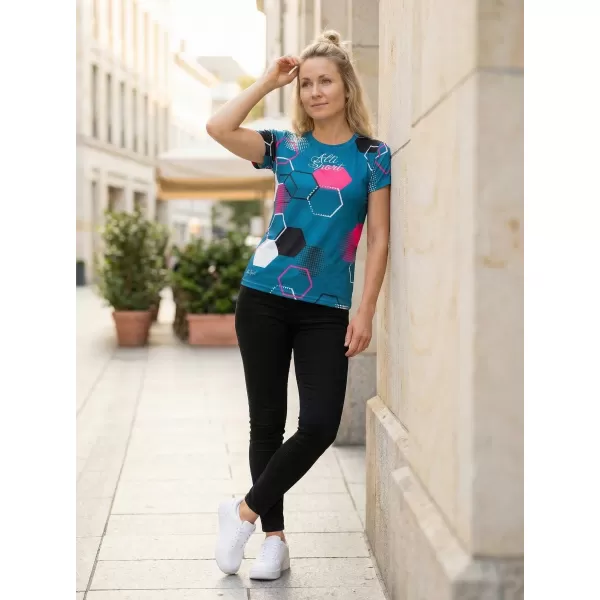  Hochwertiges Funktions-T-Shirt für Damen ALTISPORT VOJ/ALW037TR01 KEROSIN/ROSA 