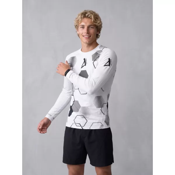  Hochwertiges funktionelles Kompressions-T-Shirt für Herren ALTISPORT VOJ/ALM037TR03 WEIß 