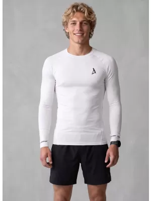 Hochwertiges funktionelles Kompressions-T-Shirt für Herren ALTISPORT VOJ/ALM000TR03 WEIß